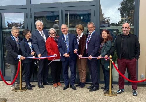 Inauguration de l’extension « Émeraude » du site de THALES Group à Étrelles.