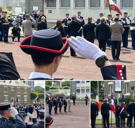 CEREMONIE DE REMISE DES DRAPEAUX A LA CASERNE GUILLAUDOT A RENNES