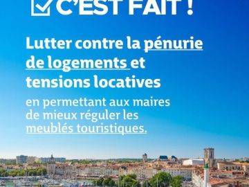 Meublés touristiques : une victoire pour les territoires‼️

👉 Commission mixte paritaire (CMP) conclusive (députés et sénateurs se sont mis d’accord), sur la...